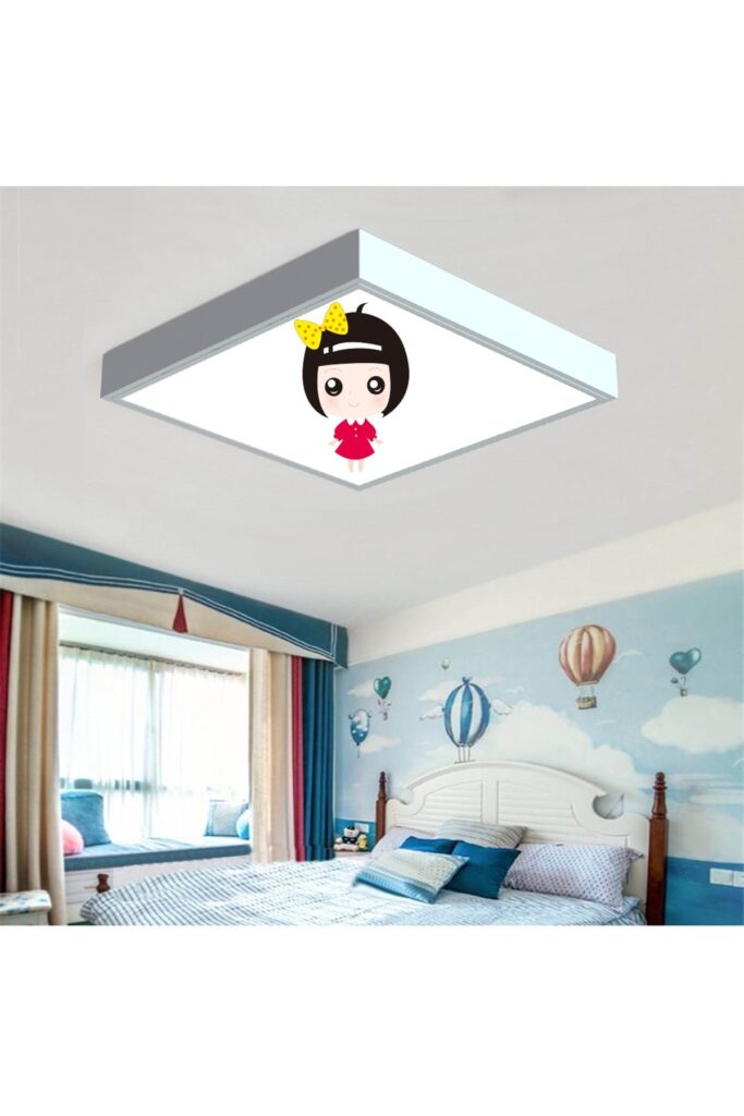Cines 60x60 Çocuk odası avize modelleri, 54wat led, tavana model avize, çocuklar için cines avize
