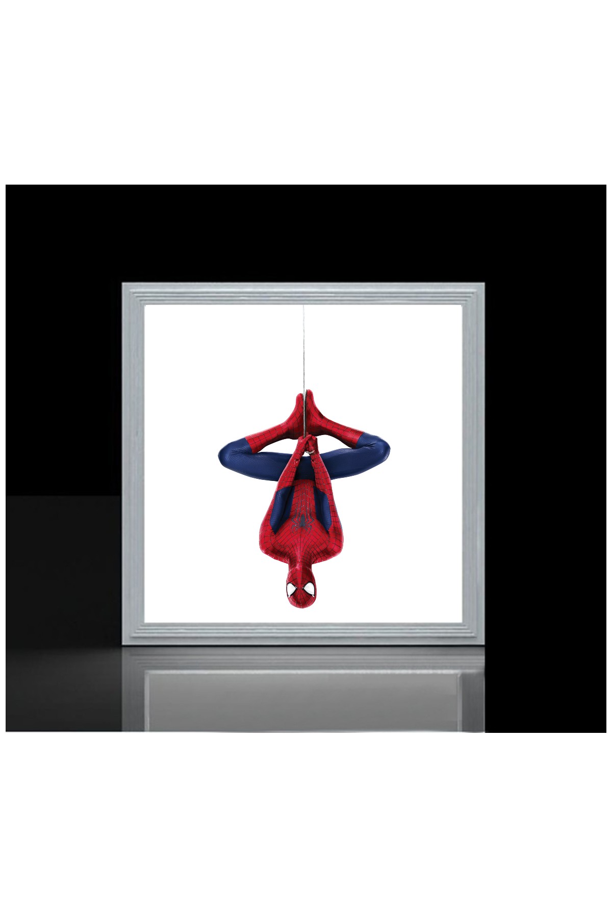 Spider-Man 60x60 Çocuk odası avize modelleri, 54wat led, tavana model avize, çocuklar için Spider-Man yarasa avize - Görsel 2