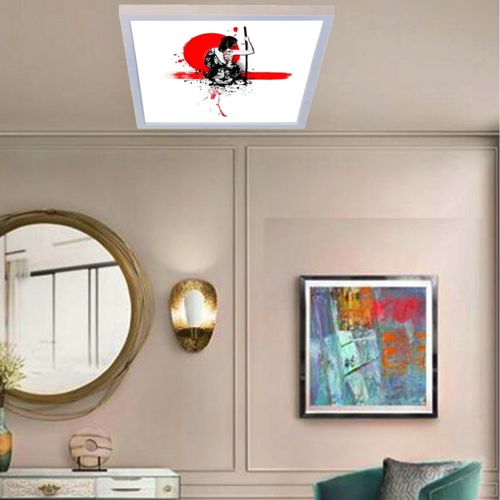 Katana, 60cmx60cm, 54 watt,led,en şık genç odası avize modelleri, katana genç odası lamba