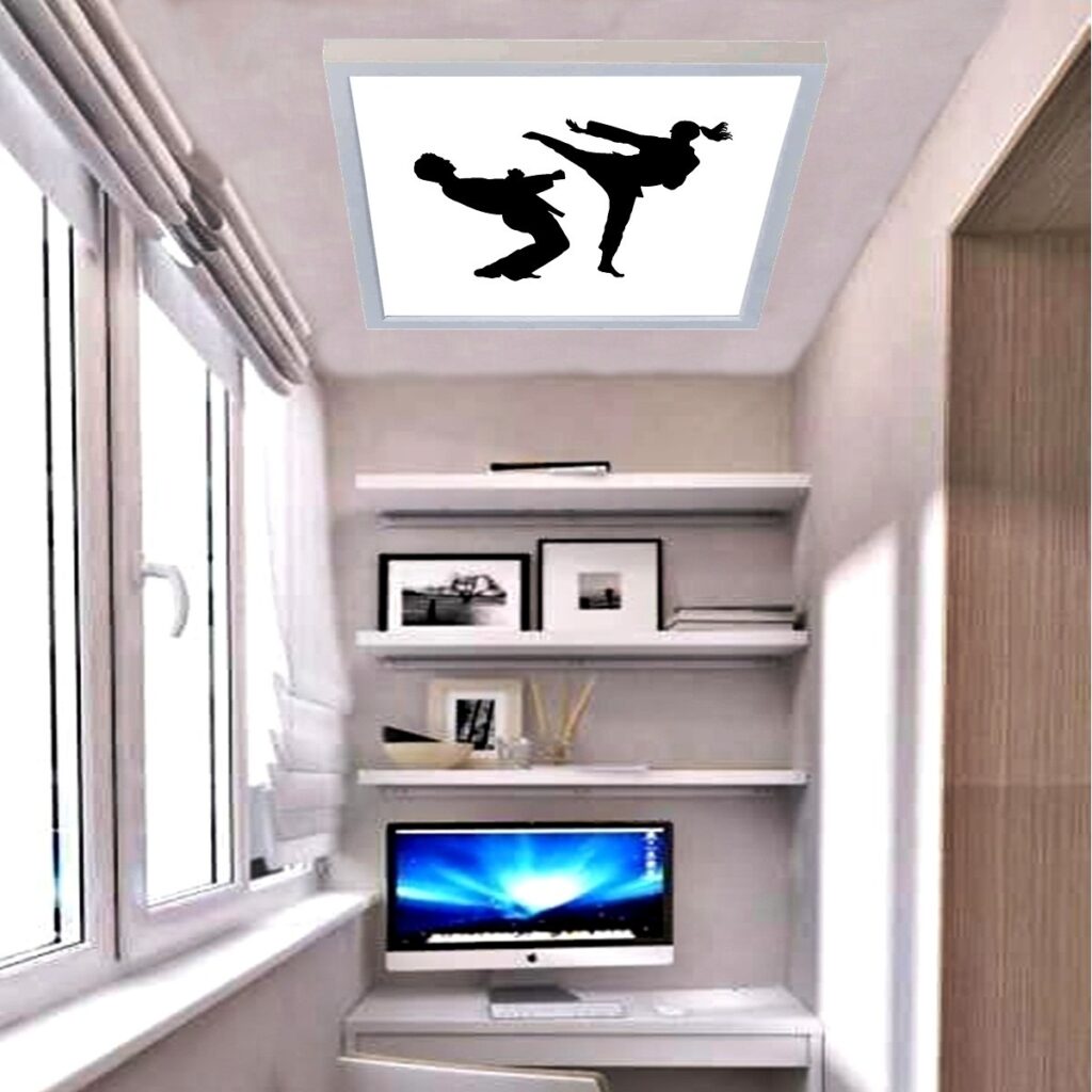 Judo, 60cmx60cm, 54 watt,led,en şık genç odası avize modelleri, judo genç odası lamba