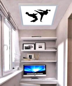 Judo, 60cmx60cm, 54 watt,led,en şık genç odası avize modelleri, judo genç odası lamba