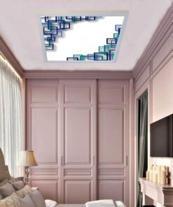 Köşeli, 60cmx60cm, 54 watt,led,en şık genç odası avize modelleri, köşeli genç odası lamba