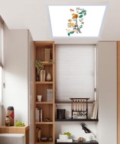 Çiçekli Eyfel Kulesi, 60cmx60cm, 54 watt,led,en şık oturma odası avize modelleri, çiçek eyfel kulesi oturma odası lamba