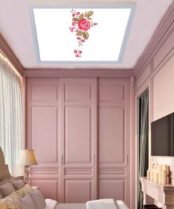 Kırmızı Saçak, 60cmx60cm, 54 watt,led,en şık genç odası avize modelleri, kırmızı saçak genç odası lamba