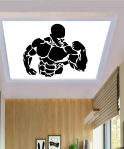 Muscular Man, 60cmx60cm, 54 watt,led,en şık genç odası avize modelleri,muscular man genç odası lamba