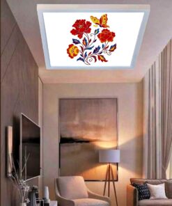 Çiçek böcek, 60cmx60cm, 54 watt,led,en şık oturma odası avize modelleri, çiçek böcek oturma odası lamba