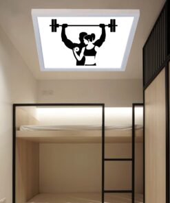 Gym, 60cmx60cm, 54 watt,led,en şık genç odası avize modelleri, gym genç odası lamba