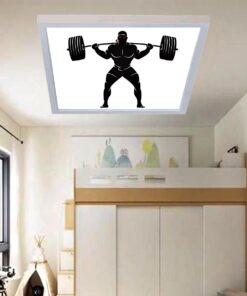 Halterci, 60cmx60cm, 54 watt,led,en şık genç odası avize modelleri, halterci genç odası lamba