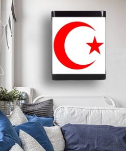 Bayrak LED APLİK, Ev Led Aplik, 24 Watt, Baskılı Led Ev Salon, Oturma Odası, Yatak Odası