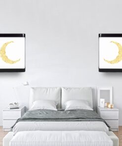 Hilal LED APLİK, Ev Led Aplik, 24 Watt, Baskılı Led Ev Salon, Oturma Odası, Yatak Odası