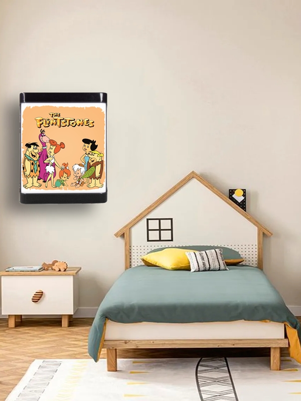 The Flintstones LED APLİK, Çocuk Odası Led Aplik, 24 Watt, Baskılı Led Gece Lambası, Kids Lamp