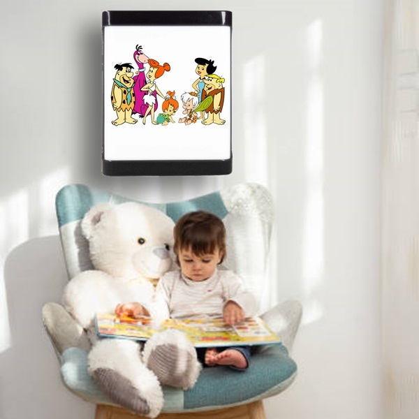 Taş Devri LED APLİK, Çocuk Odası Led Aplik, 24 Watt, Baskılı Led Gece Lambası, Kids Lamp