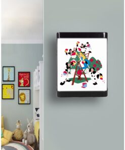 Alice Harikalar Diyarında LED APLİK, Çocuk Odası Led Aplik, 24 Watt, Baskılı Led Gece Lambası, Kids Lamp