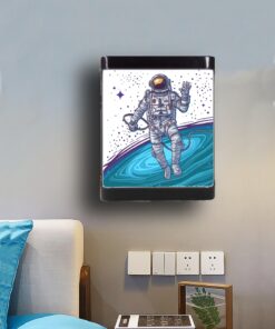 Astronot LED APLİK, Çocuk Odası Led Aplik, 24 Watt, Baskılı Led Gece Lambası, Kids Lamp