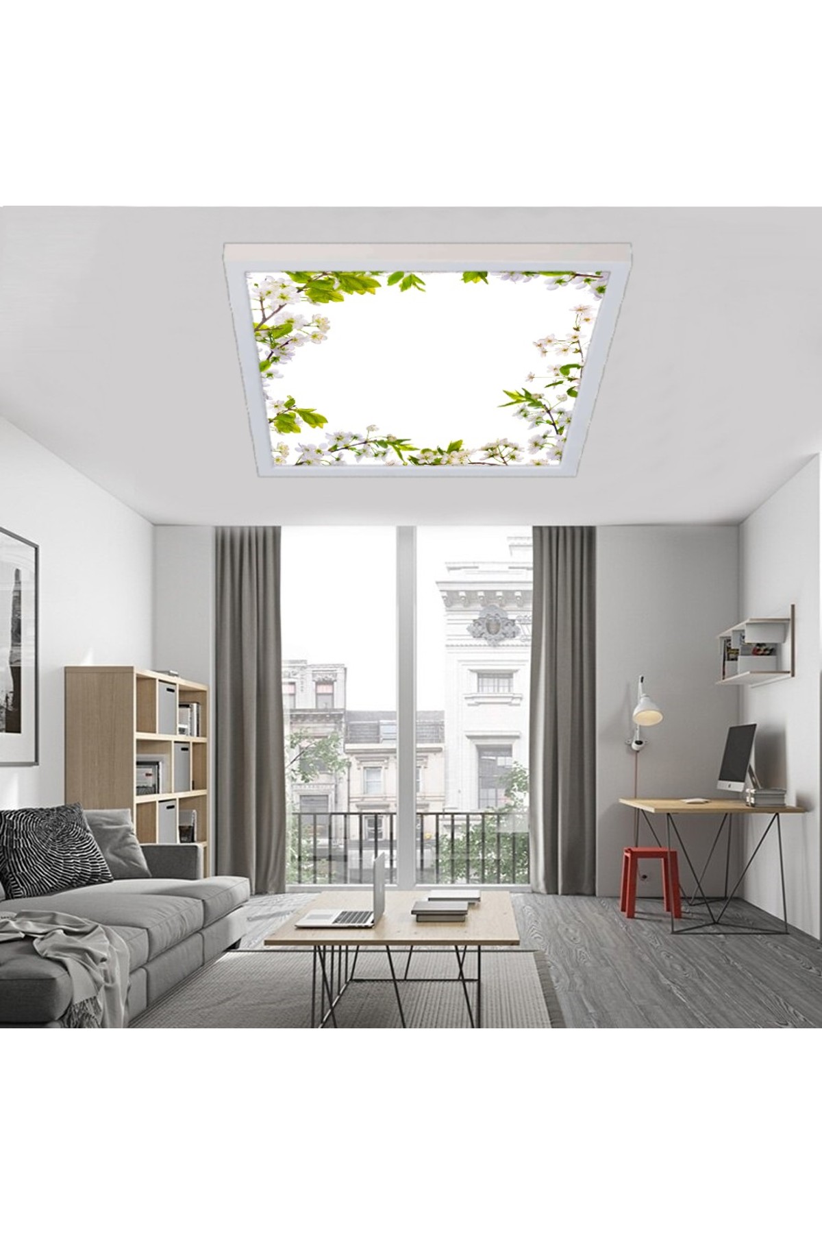 Baharlım, 60cmx60cm, 54 watt,led,en şık oturma odası avize modelleri, baharlım desenli oturma odası lamba