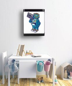 Robot LED APLİK, Çocuk Odası Led Aplik, 24 Watt, Baskılı Led Gece Lambası, Kids Lamp