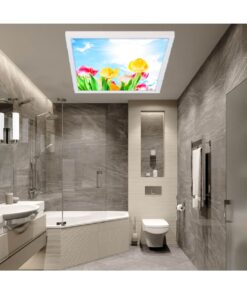 Sarı Gül Banyo Avize, 60x60-54w, Banyo aydınlatma, yatak odası avize modelleri, wc Ferah avize