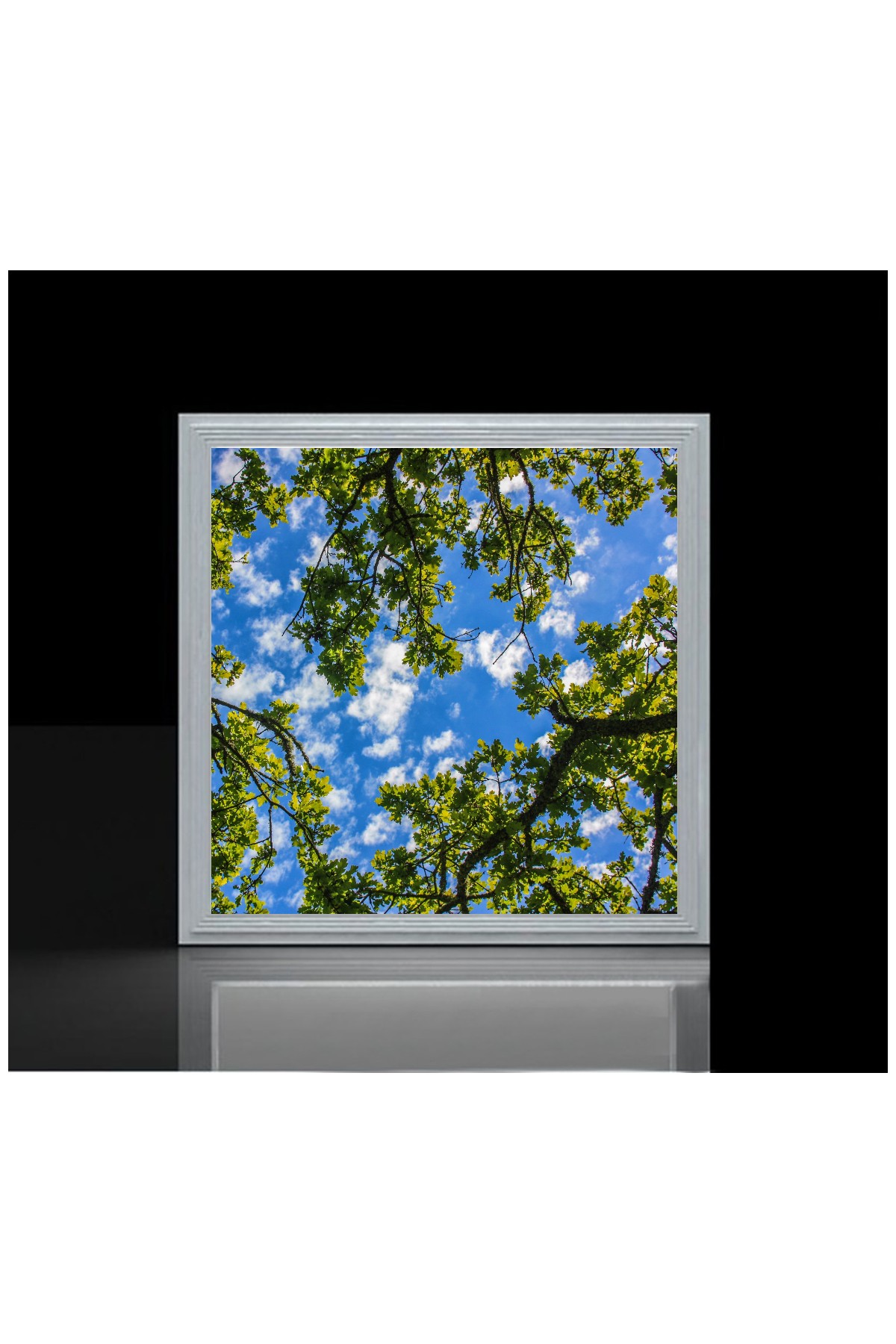 Çınarlı Gökyüzü , 60cmx60cm, 54 watt,led,en şık oturma odası avize modelleri, çınarlı gökyüzü desenli oturma odası lamba - Görsel 4
