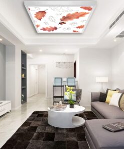 Alternative view of Sonbahar Oturma odası avize modelleri, 60x60 baskılı kare Salon avize, 54wat led tavana model