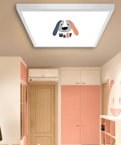 Havhav Çocuk odası avize modelleri, 60x60 baskılı kare avize, 54wat led tavana model