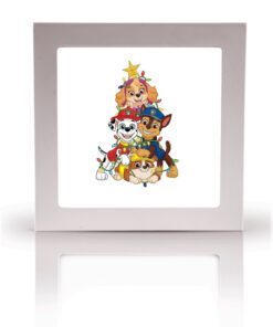 Alternative view of Paw Patrol Çocuk odası avize modelleri, 60x60 baskılı kare avize, 54wat led tavana model