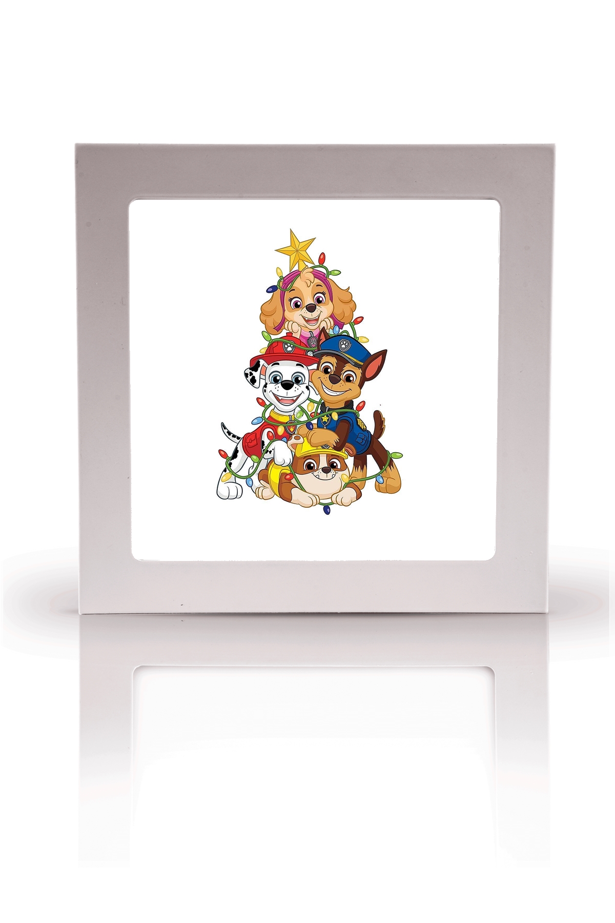 Paw Patrol Çocuk odası avize modelleri, 60x60 baskılı kare avize, 54wat led tavana model - Görsel 2