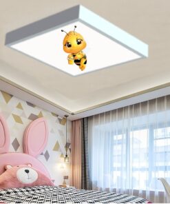 Pocoyo 60x60 Çocuk odası avize modelleri, baskılı çocuklar için kare avize, 54wat led, tavana model avize