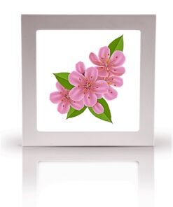 Alternative view of Çiçekli 60x60 Yatak odası avize modelleri, baskılı kare avize, 54wat led tavana model