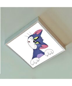 Alternative view of Tom 60x60 Çocuk odası avize modelleri, baskılı çocuklar için kare avize, 54wat led tavana model avize