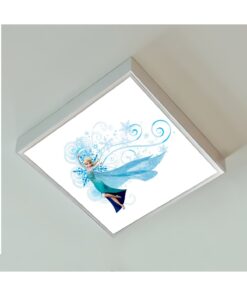 Alternative view of Elsa Frozen 60x60 Çocuk odası avize modelleri, baskılı çocuklar için kare avize, 54wat led tavana model