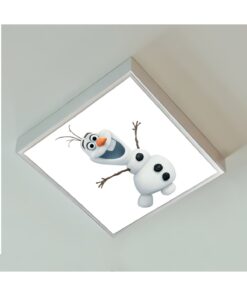 Alternative view of Olaf 60x60 Çocuk odası avize modelleri, baskılı çocuklar için kare avize, 54wat led tavana model