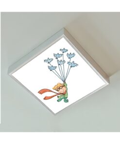 Alternative view of Uçan Çocuk 60x60 Çocuk odası avize modelleri, 54wat led, tavana model avize, çocuklar için kare avize