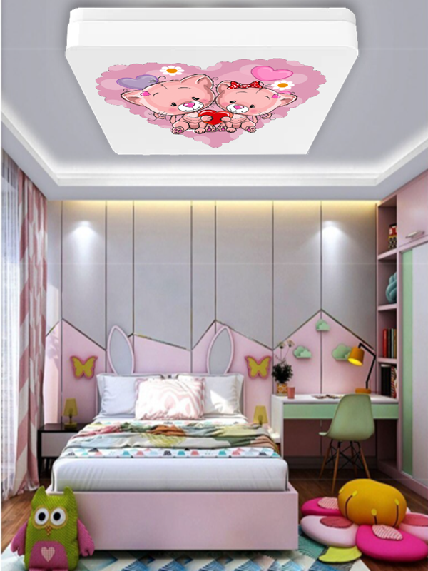 Lüks Çocuk Odası Avize 25watt-30cm x 30cm Lüks Led Aydınlatma, Ayıcıklar, çocuk avize modelleri, (Yeni) - Görsel 3