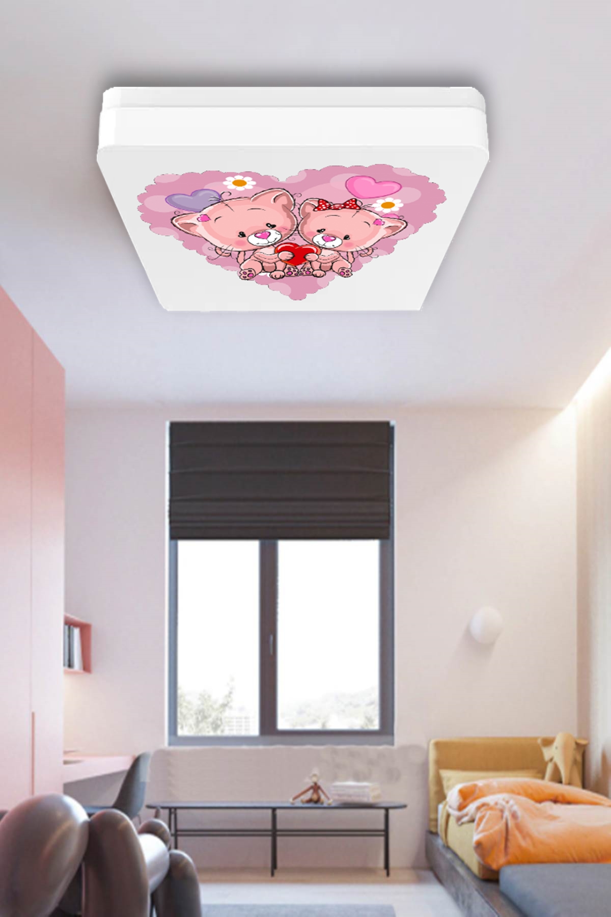 Lüks Çocuk Odası Avize 25watt-30cm x 30cm Lüks Led Aydınlatma, Ayıcıklar, çocuk avize modelleri, (Yeni) - Görsel 9
