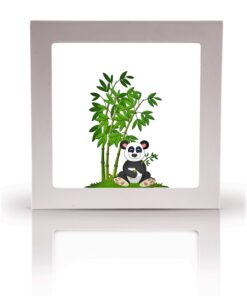 Alternative view of Bambular Ve Panda Çocuk odası avize modelleri, 60x60 baskılı kare avize, 54wat led tavana model