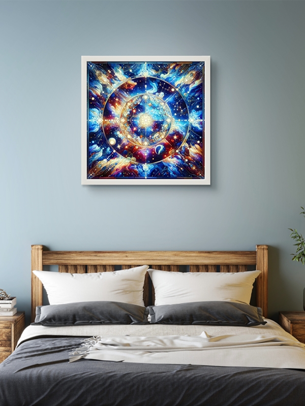 Derin Uzay Anomali Led Tablo – 60x60 cm | Sıva Üstü Montajlı, Tak-Çalıştır Sistem, Arapuarlı - Görsel 3