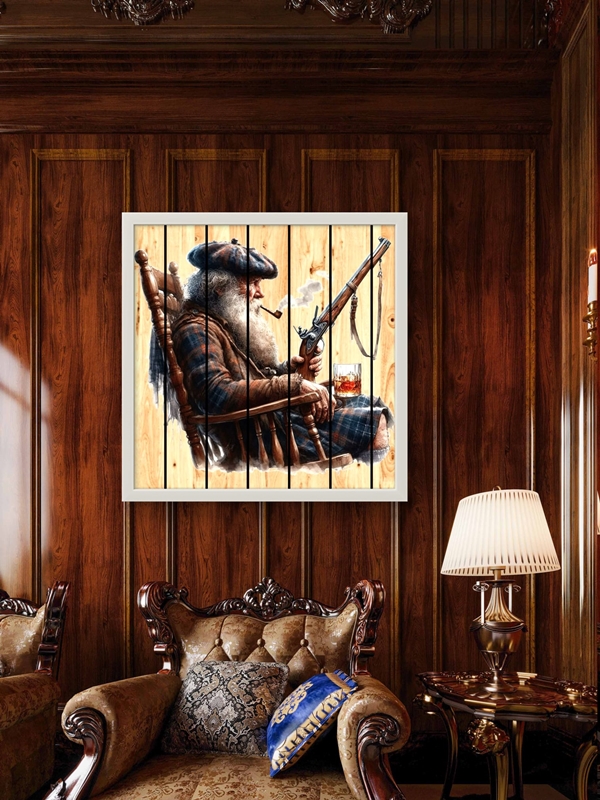 Last Call, 1952, Retro Led Tablo – 60x60 cm | Sıva Üstü Montajlı, Tak-Çalıştır Sistem