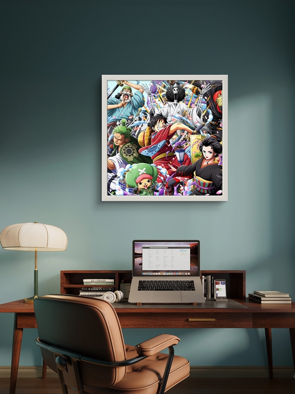 One Piece Led Tablo – 60x60 cm | Sıva Üstü Montajlı, Tak-Çalıştır Sistem, Arapuar Anahtarlı Ledli