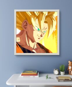 Alternative view of Dragon Ball Z Led Tablo – 60x60 cm | Sıva Üstü Montajlı, Tak-Çalıştır Sistem, Arapuar Anahtarlı