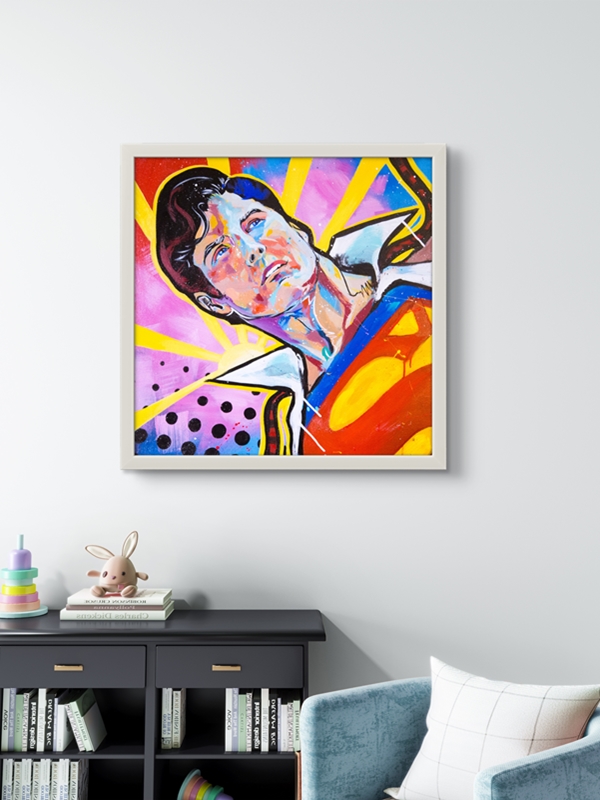 Süper Adam Led Tablo – 60x60 cm | Sıva Üstü Montajlı, Tak-Çalıştır Sistem, Arapuar Anahtarlı, Ledli Tablo