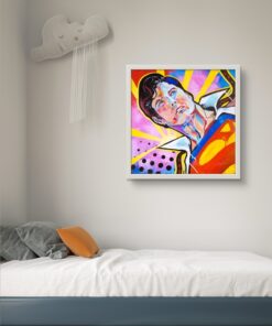 Alternative view of Süper Adam Led Tablo – 60x60 cm | Sıva Üstü Montajlı, Tak-Çalıştır Sistem, Arapuar Anahtarlı, Ledli Tablo