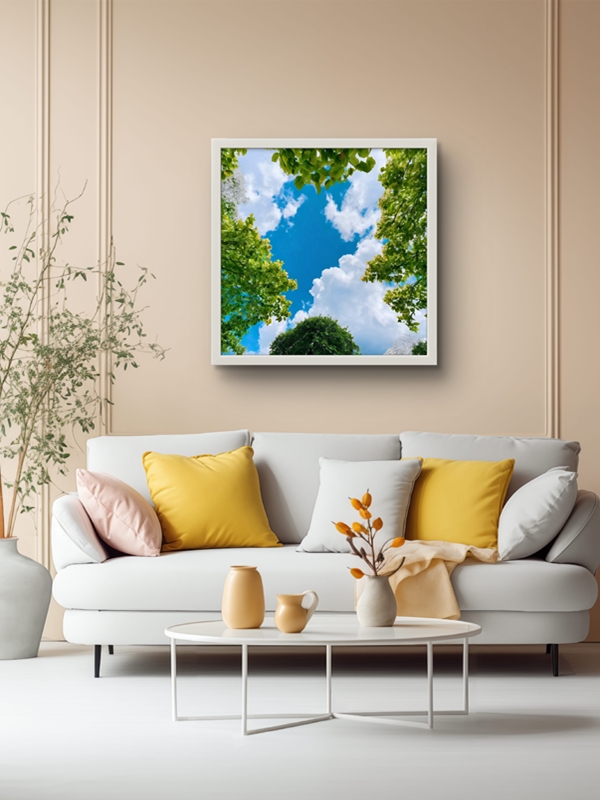 Doğanın izleri Led Tablo – 60x60 cm | Sıva Üstü Montajlı, Tak-Çalıştır Sistem, Arapuarlı - Görsel 2