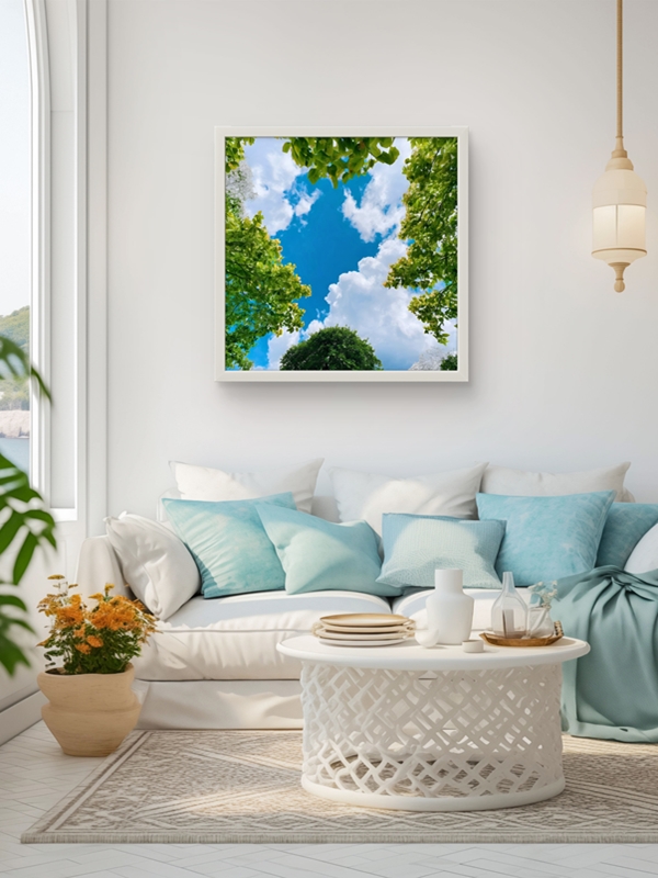 Doğanın izleri Led Tablo – 60x60 cm | Sıva Üstü Montajlı, Tak-Çalıştır Sistem, Arapuarlı - Görsel 3