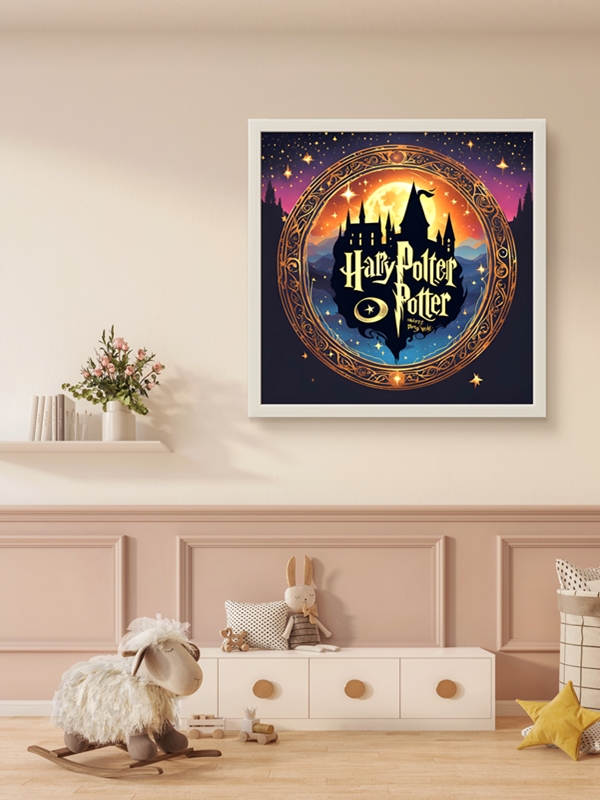 Harry Çocuk ve Genç Odası Led Tablo – 60x60 cm | Sıva Üstü Montajlı, Tak-Çalıştır Sistem, Arapuarlı - Görsel 2