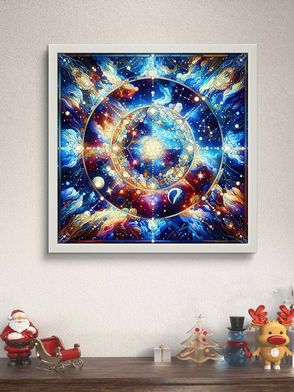 Derin Uzay Anomali Led Tablo – 60x60 cm | Sıva Üstü Montajlı, Tak-Çalıştır Sistem, Arapuarlı - Görsel 4