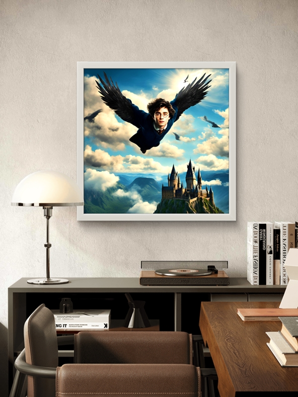Harry Genç-Çocuk Odası Led Tablo – 60x60 cm | Sıva Üstü Montajlı, Tak-Çalıştır Sistem, Arapuarlı