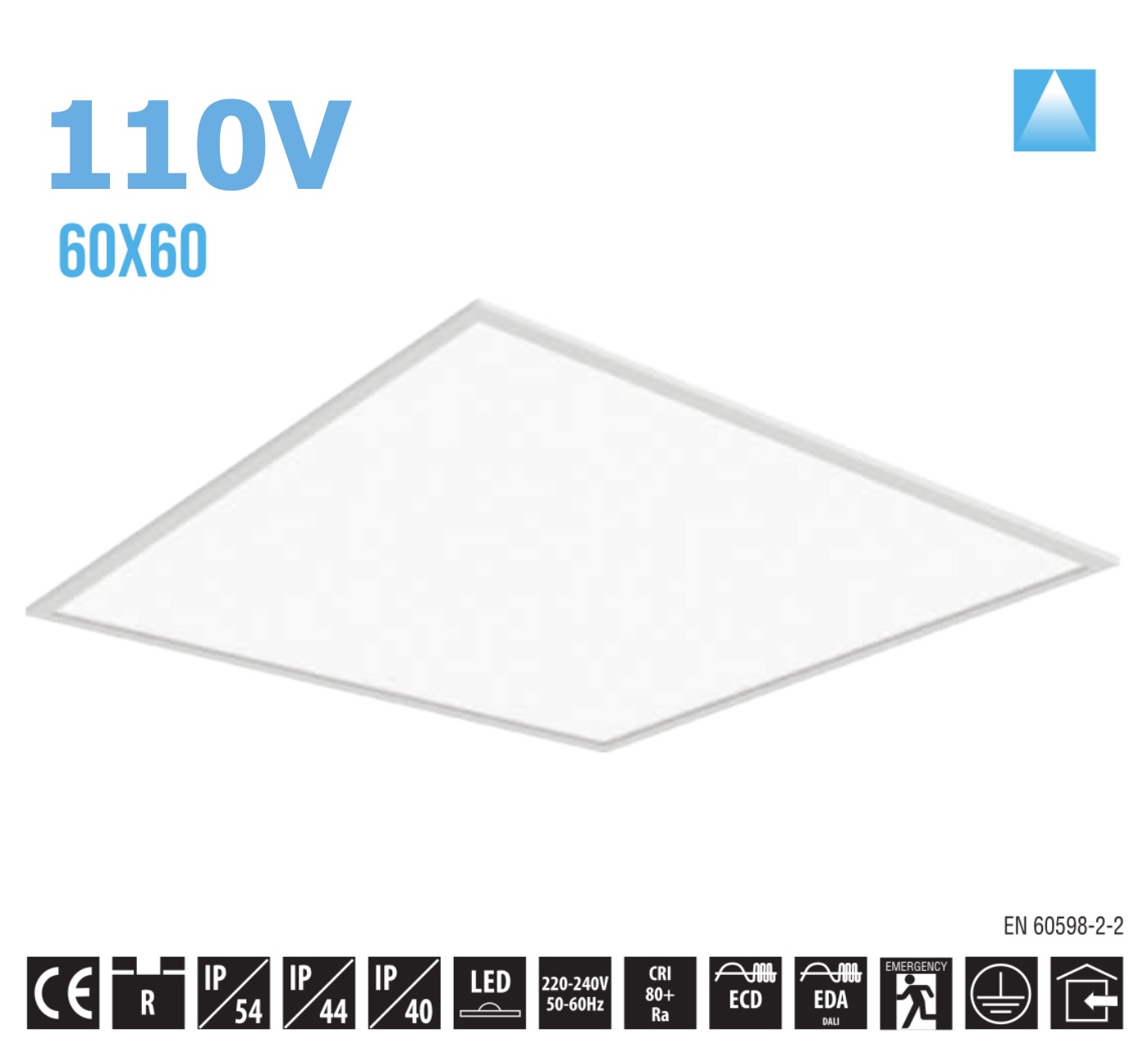 Gökyüzü Panel Sıva Üstü LED Aydınlatma Armatürü 60x60 40W 220Volt Opal Difrüzör 6500K Beyaz Işık Aydınlatma - Görsel 2