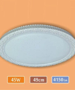 LED Tavan Armatür - 4150 Lümen Güçlü Aydınlatma - Yağmur Model Yuvarlak Avize – 45 Watt – 50 cm Yuvarlak Modern Avize – 6500K – Beyaz Işık