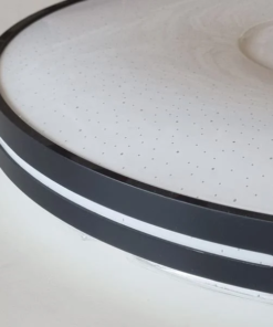 LED Tavan Armatür - 4150 Lümen Güçlü Aydınlatma - Siyah Tabak Model 2 Yuvarlak Avize – 45 Watt – 50 cm Yuvarlak Modern Avize – 6500K – Beyaz Işık