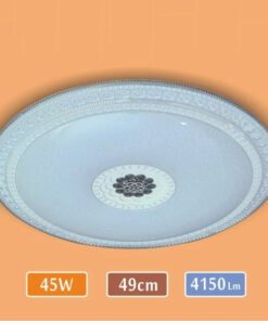 LED Tavan Armatür - 4150 Lümen Güçlü Aydınlatma - Çiçek Yıldız Model Yuvarlak Avize – 45 Watt – 50 cm Yuvarlak Modern Avize – 6500K – Beyaz Işık
